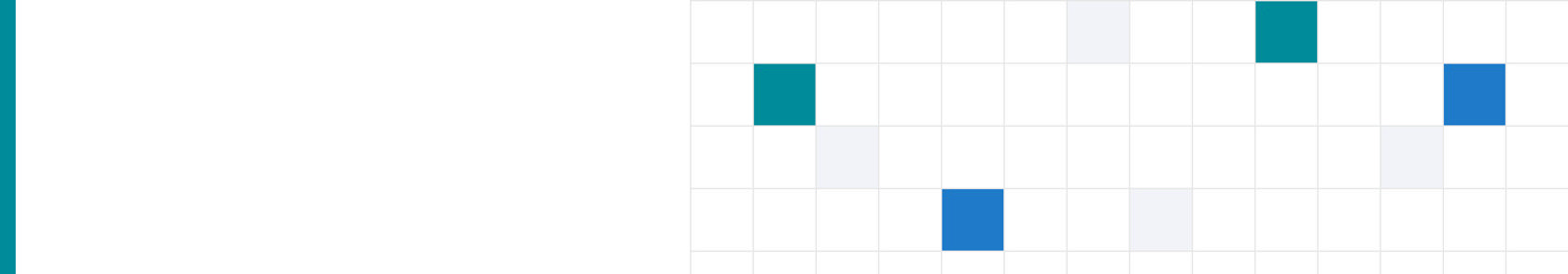 A flat geometric lattice field in the Cambridge Isotope Laboratories teal and indigo palette