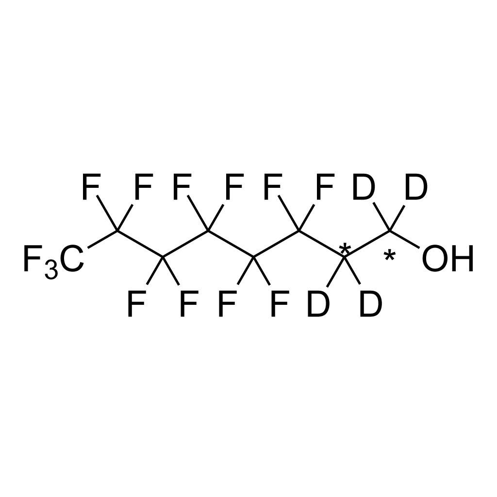 1ð»,1ð»,2ð»,2ð»-Perfluoro-1-octanol (6:2 FTOH) (1,2-13C2, 99%; 1,1,2,2-D4, 98%) 50 Âµg/mL in methanol