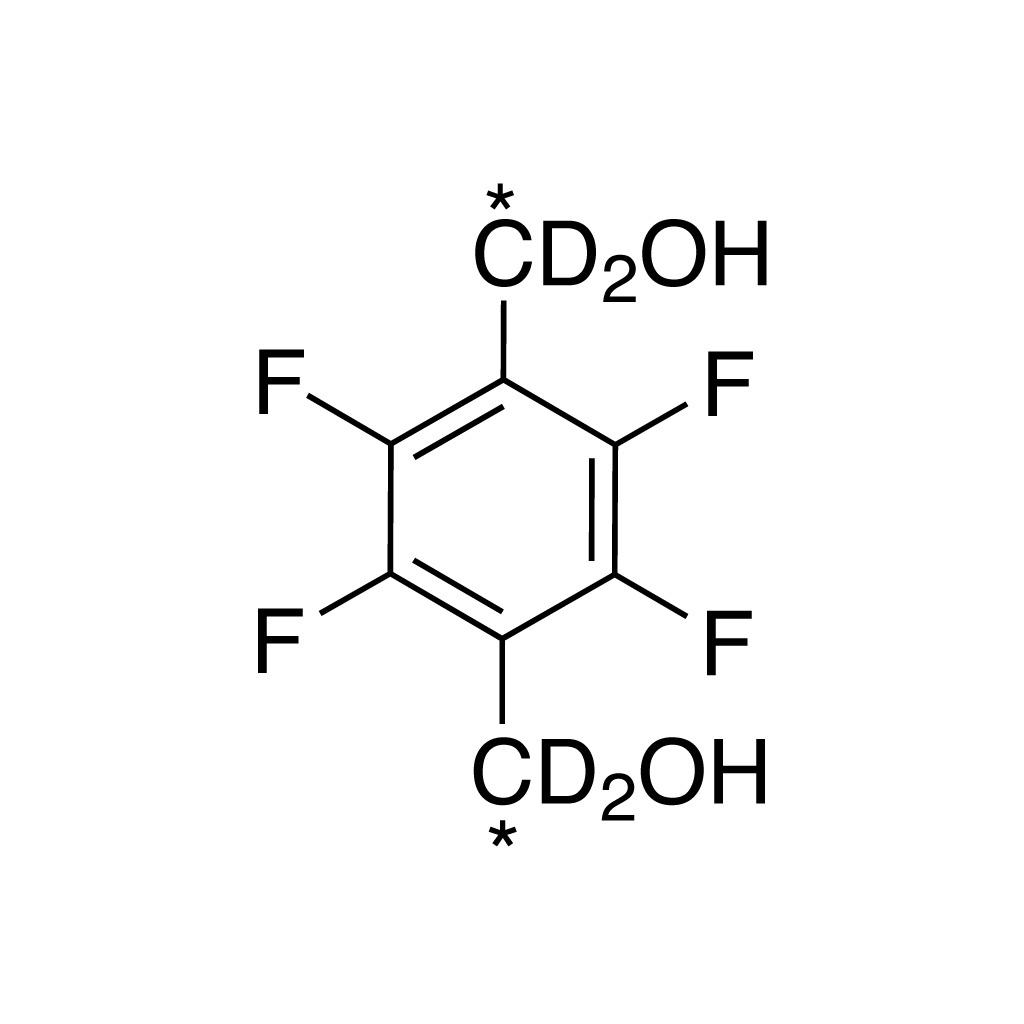 2,3,5,6-Tetrafluoro-1,4-benzenedimethanol (bisbenzyl-13C2; bisbenzyl-D4, 95%) 100 Âµg/mL in acetonitrile