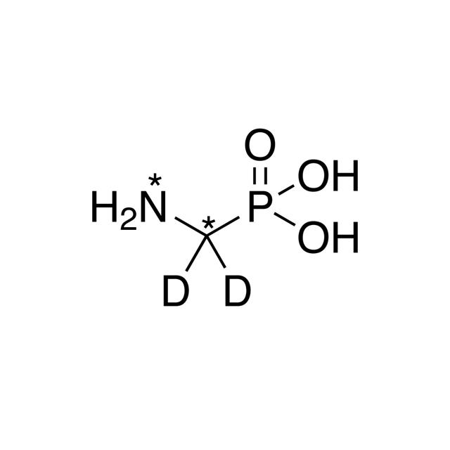 Aminomethylphosphonic acid (AMPA) (13C, 99%; 15N, 98%; methylene-D2, 98%)