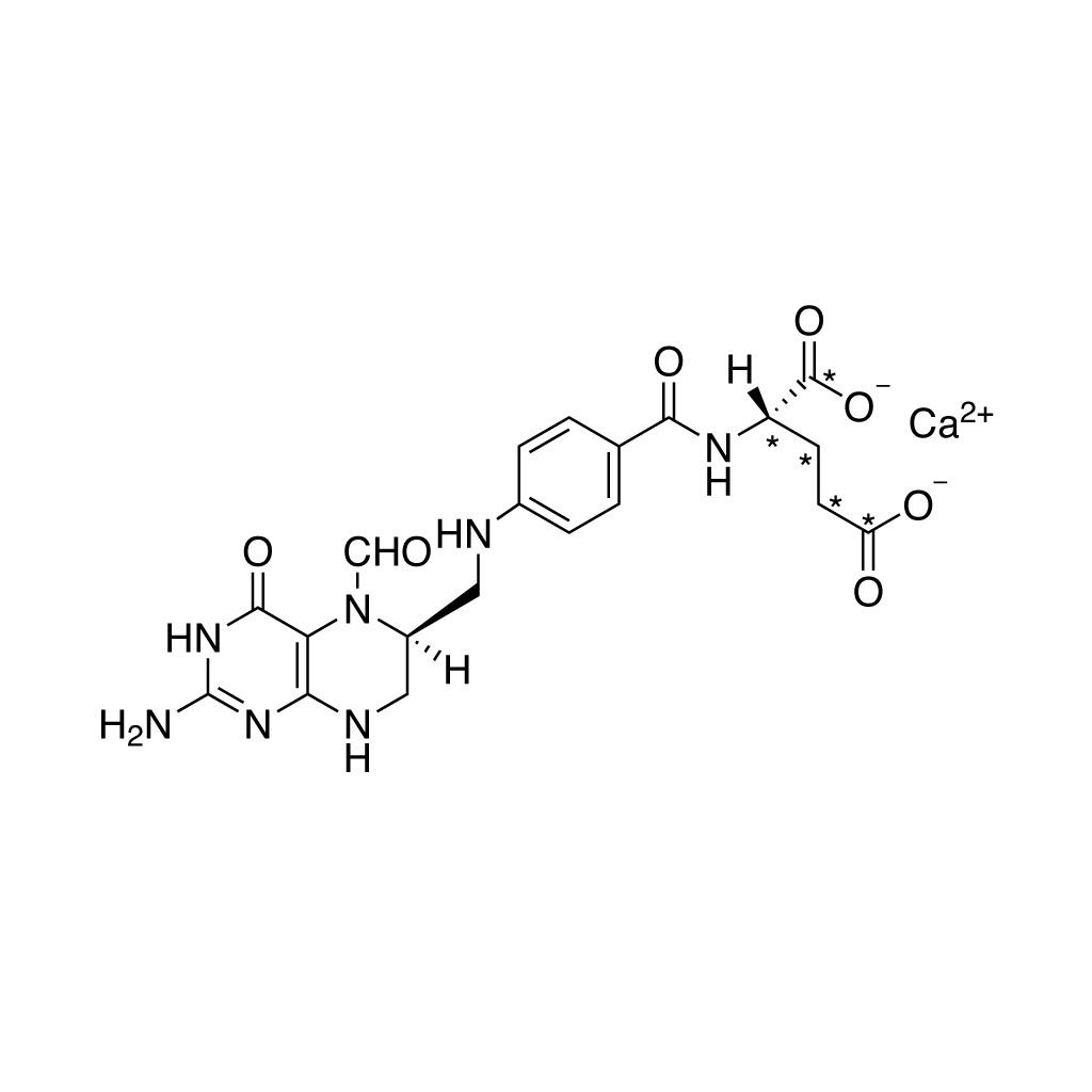(6ð‘†)-5-Formyltetrahydrofolic acid, calcium salt (glutamic acid-13C5, 90%) CP 97%