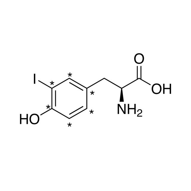 3-Iodo-L-tyrosine (13C6, 99%)