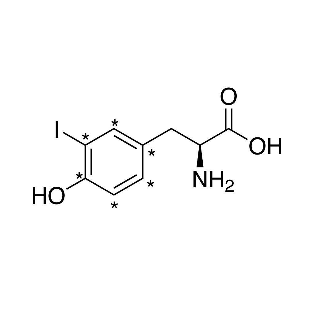 3-Iodo-L-tyrosine (13C6, 99%)