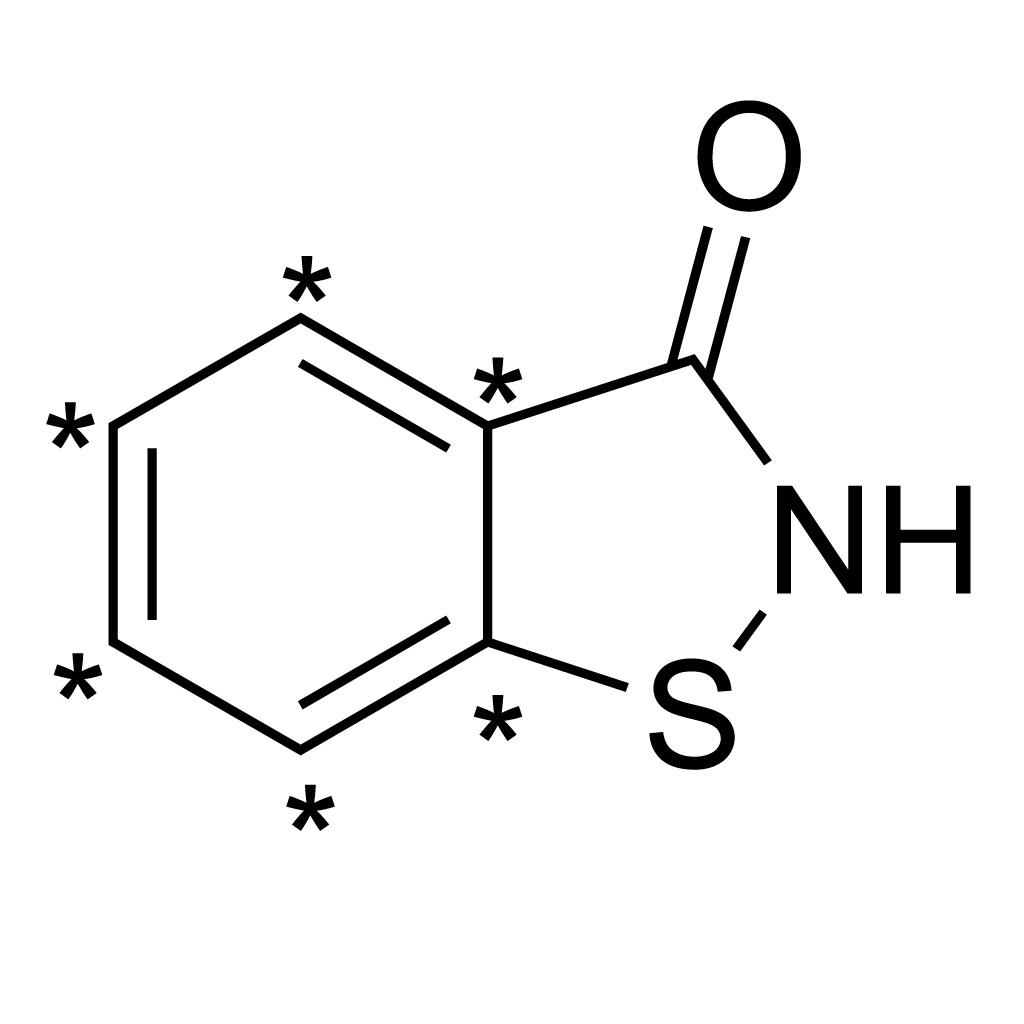 1,2-Benzisothiazol-3(2H)-one (ring-13C6, 95%) CP 95%
