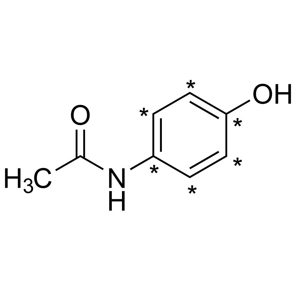 Acetaminophen (ring-13C6, 98%)