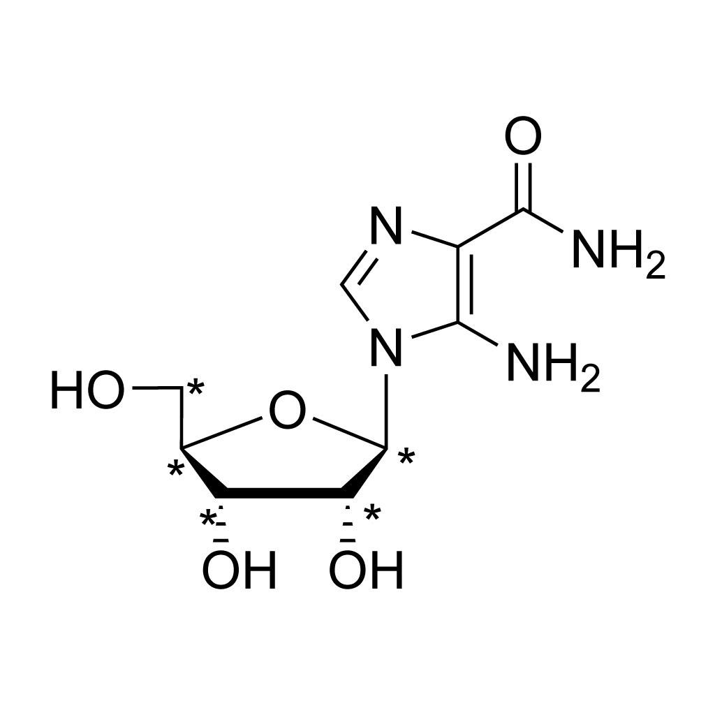 1-Ribosyl-5-aminoimidazole-4-carboxamide (acadesine) (ribose-13C5, 99%)