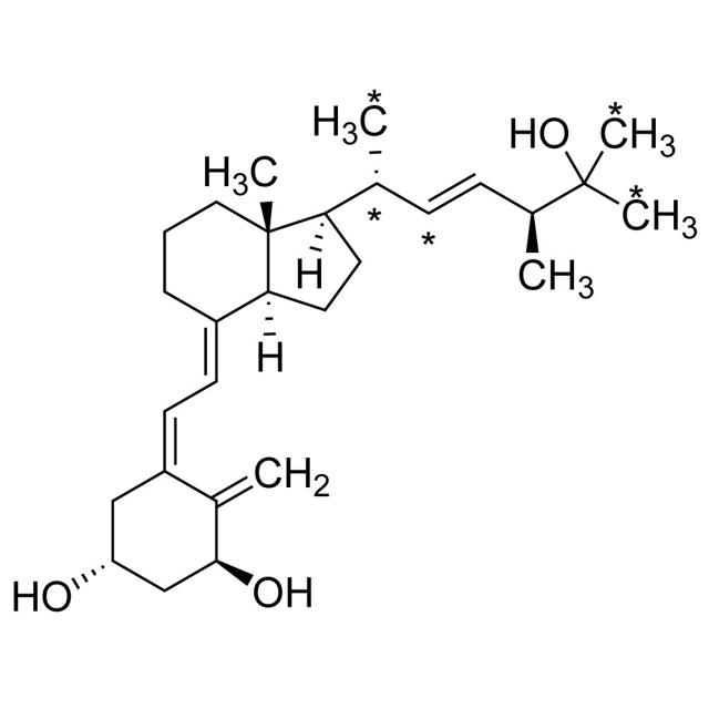 1,25-Dihydroxyvitamin D2 (20,21,22,26,27-13C5, 98%) CP 95%