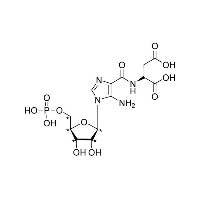 1-(5′-Phosphoribosyl)-4-(𝑁-succinocarboxamide)-5- aminoimidazole NH4 (ribose-13C5,99%) (in solution) CP 95%