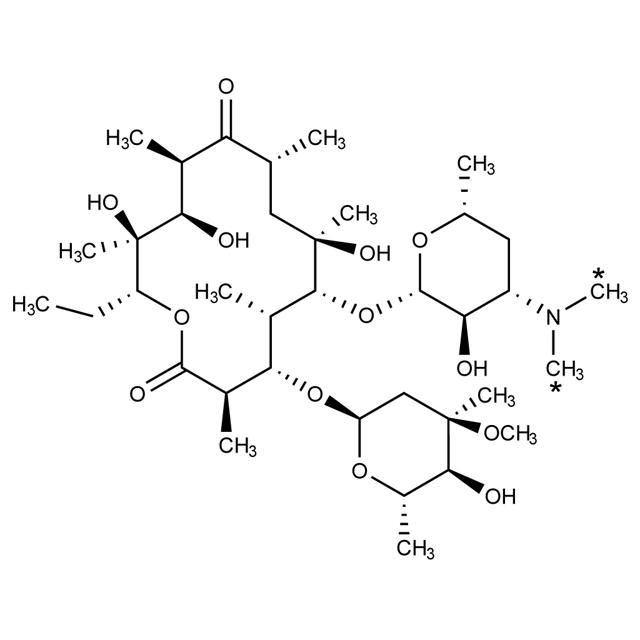 Erythromycin (𝑁,𝑁-dimethyl-13C2, 90%) 90-95% erythromycin A