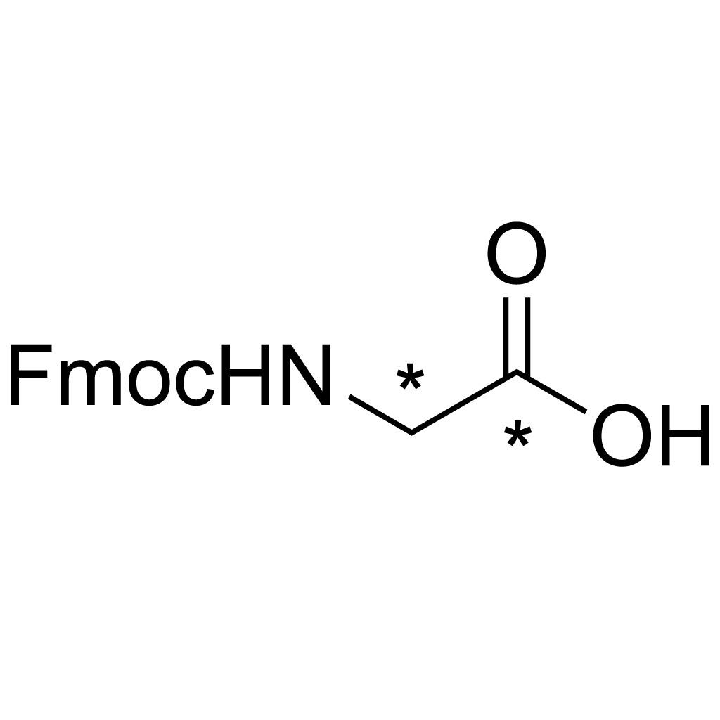 Glycine-𝑁-Fmoc (13C2, 97%)
