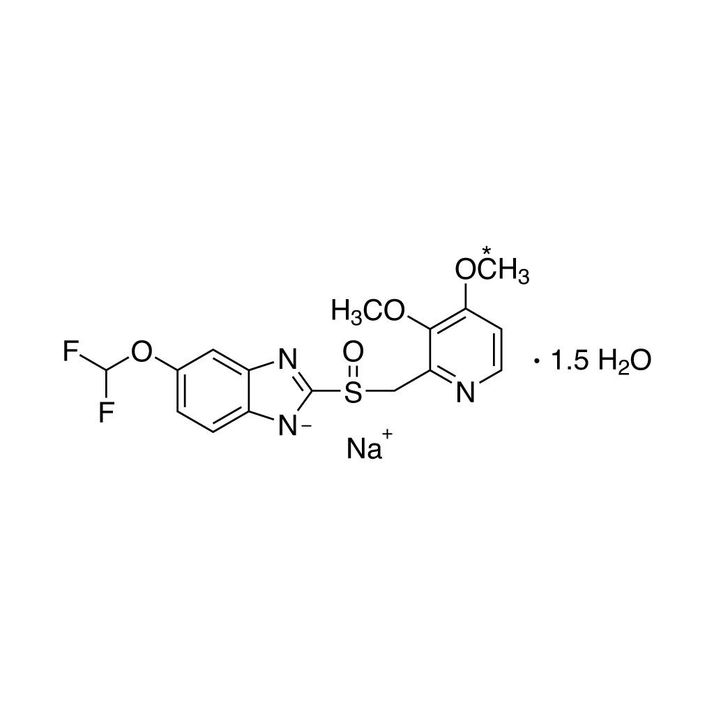 (Â±)-Pantoprazole, sodium salt, sesquihydrate (pyridyl-4-methoxy-13C, 98%)