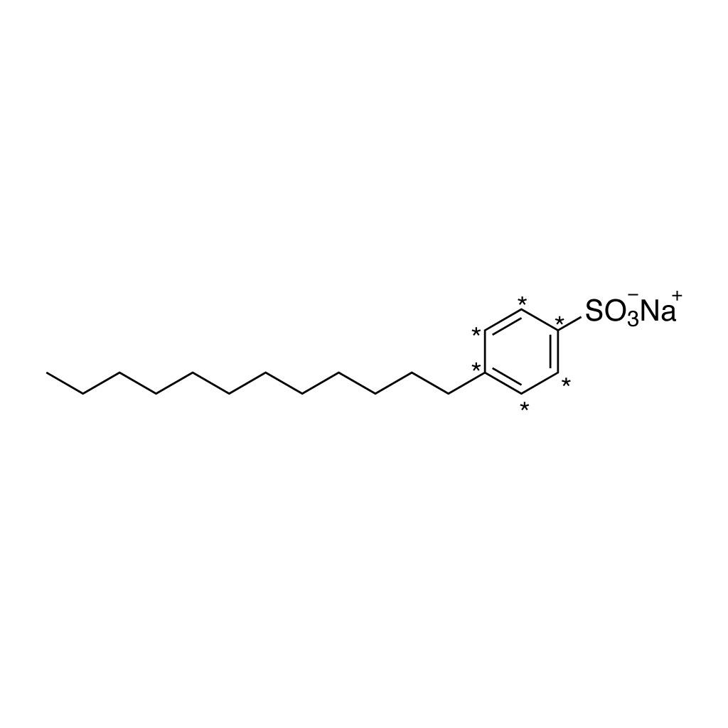 4-Dodecylbenzenesulfonic acid, sodium salt (ring-13C6, 99%) 10 Âµg/mL in methanol