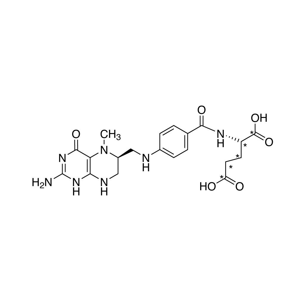 5-Methyltetrahydrofolic acid (prefolic A) (glutamic acid-13C5, 99%) CP 95%