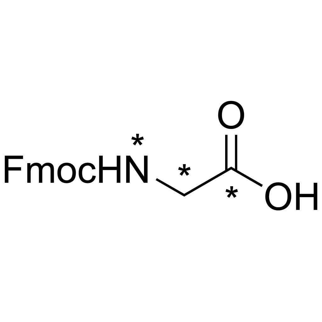 Glycine-𝑁-Fmoc (13C2, 99%; 15N, 99%)