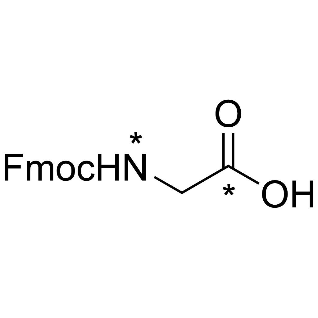 Glycine-𝑁-Fmoc (1-13C, 99%; 15N, 98%)
