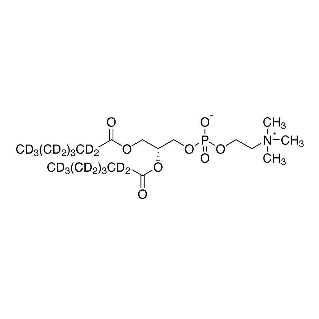 1,2-Dihexanoyl-Sð‘-glycero-3-phosphocholine (DH6PC) (hexanoyl-D22, 97%; 50-60% on a carbons)