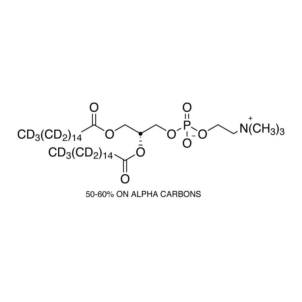 1,2-Dipalmitoyl-Sð‘-glycero-3-phosphocholine (DPPC) (dipalmitoyl-D62, 97%; 50-60% on a carbons)