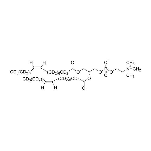 1,2-Dioleoyl-S𝑁-glycero-3-phosphocholine (DOPC) (dioleoyl-D62, 97%; 50-60% on a and allyic carbons)