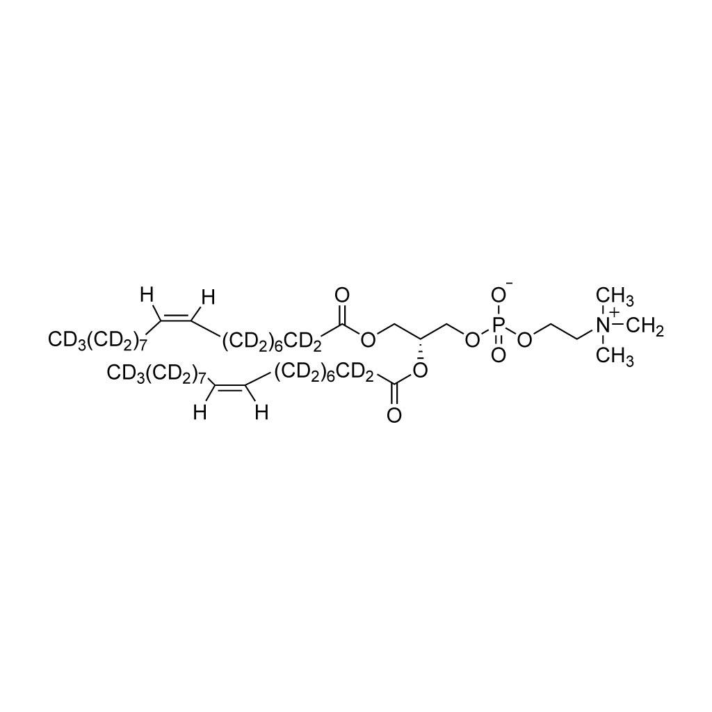 1,2-Dioleoyl-Sð‘-glycero-3-phosphocholine (DOPC) (dioleoyl-D62, 97%; 50-60% on a and allyic carbons)