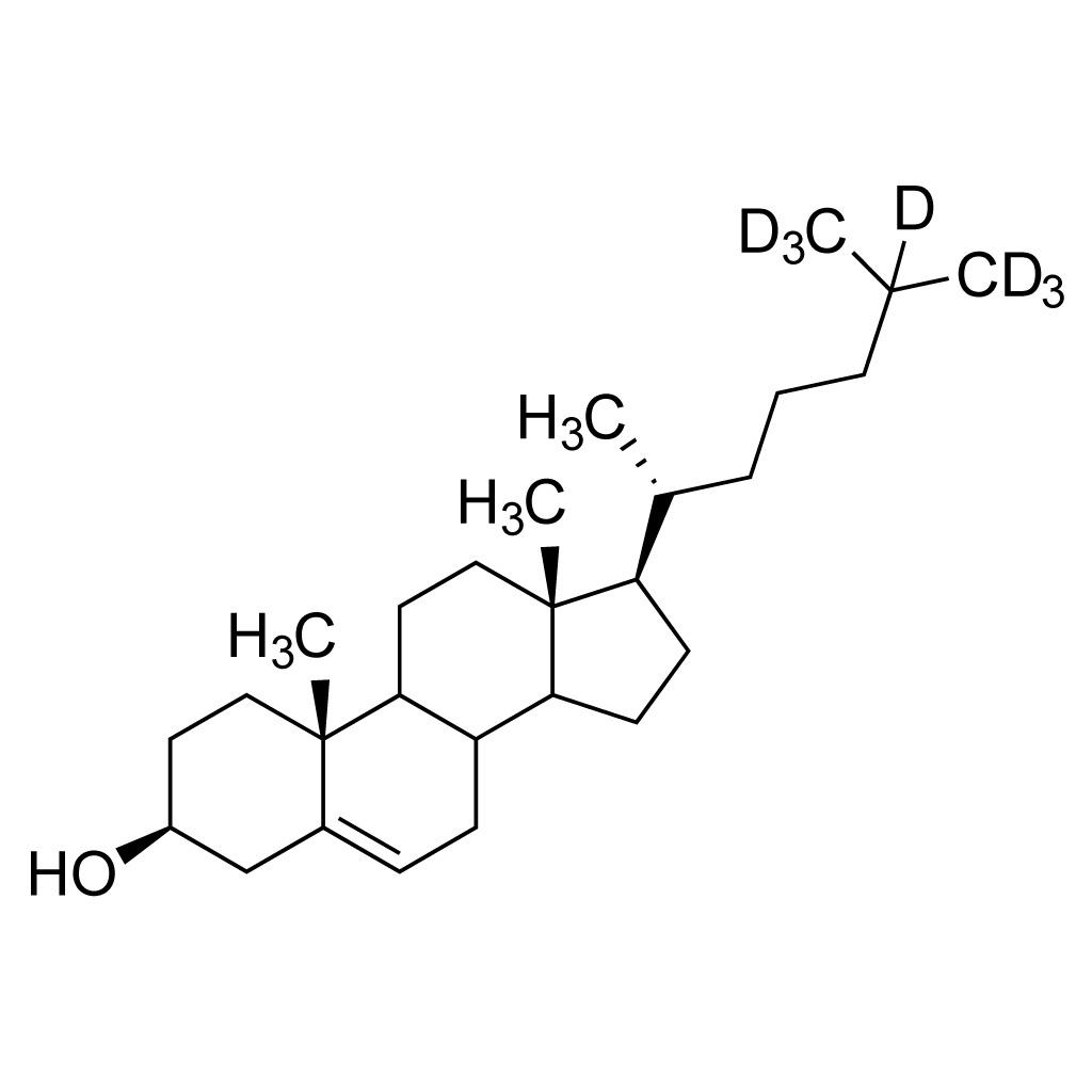 Cholesterol (25,26,26,26,27,27,27-D7, 98%)