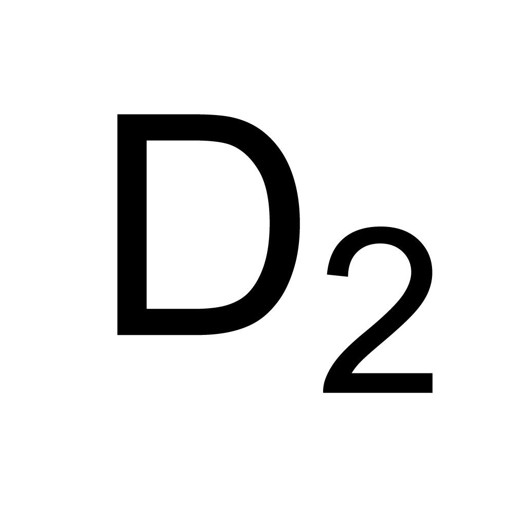 Deuterium (D, 99.8%) (D2,99.6%+HD,0.4%)