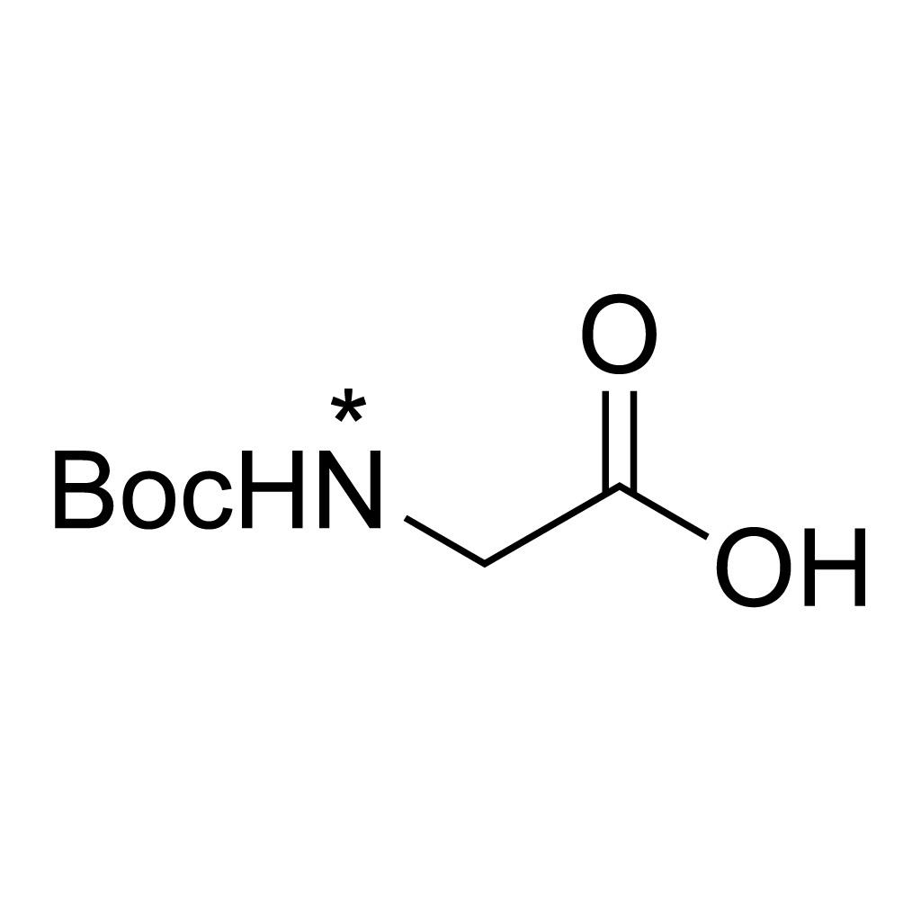 Glycine-𝑁-𝑡-Boc (15N, 98%)